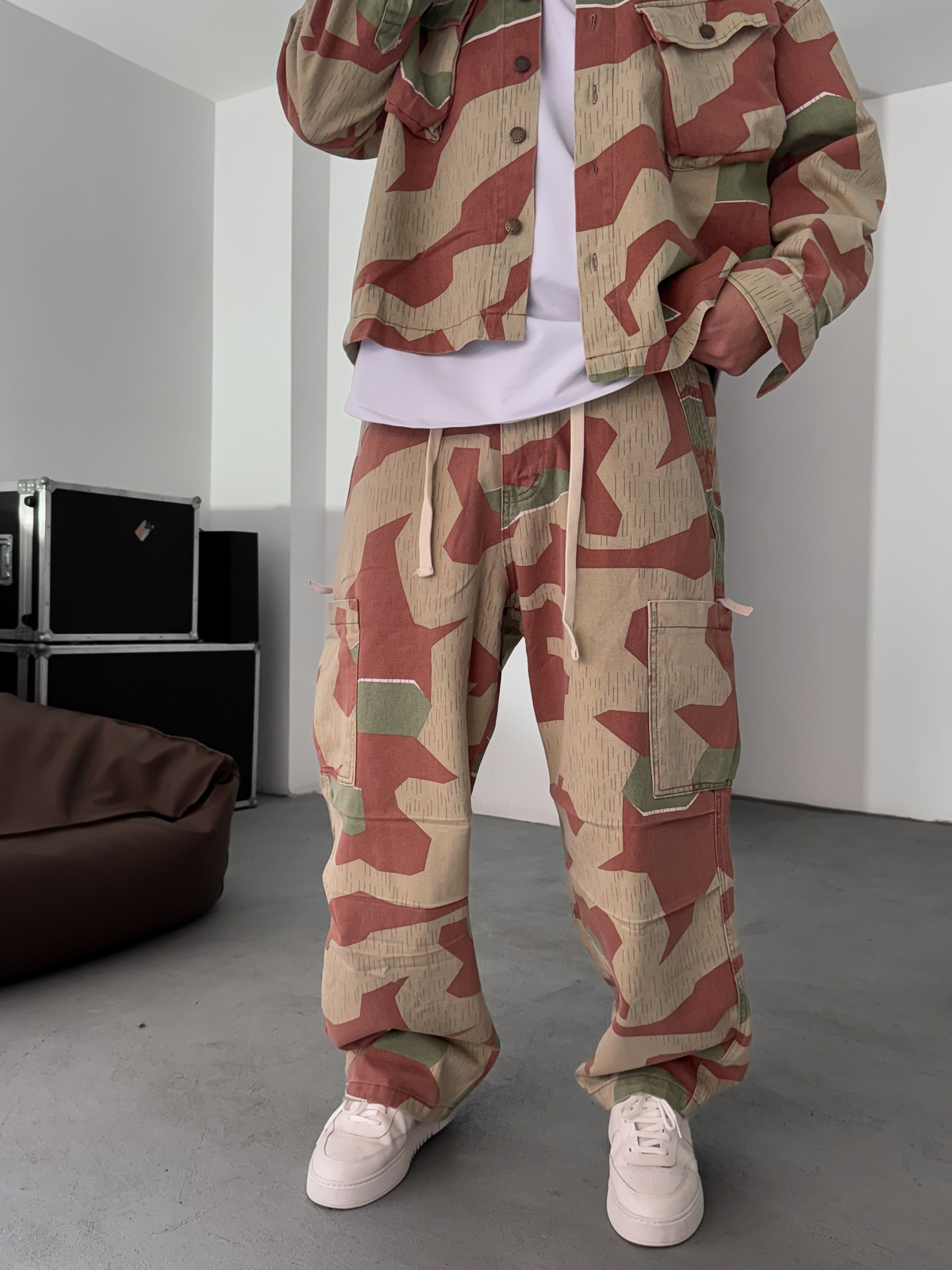 Kiremit Kamuflaj Kargo Pantolon C-6576