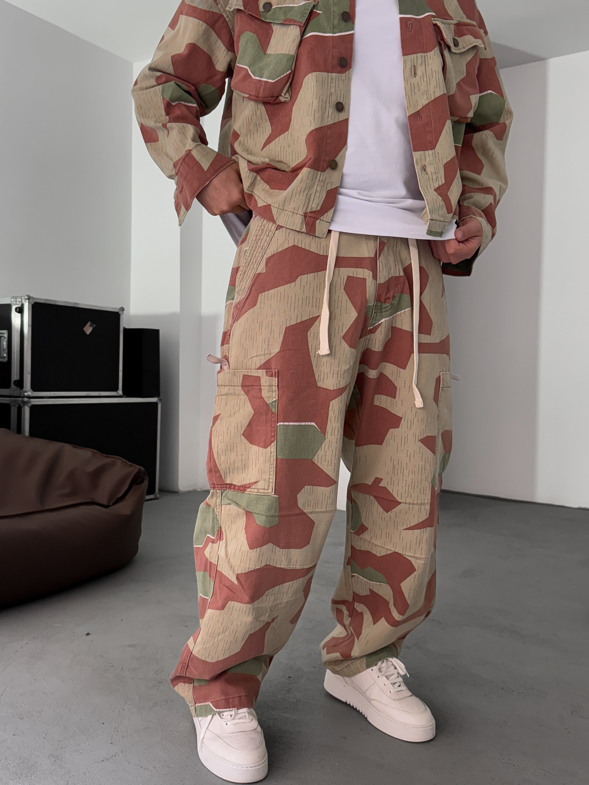 Kiremit Kamuflaj Kargo Pantolon C-6576