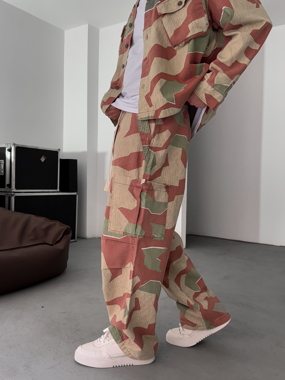 Kiremit Kamuflaj Kargo Pantolon C-6576