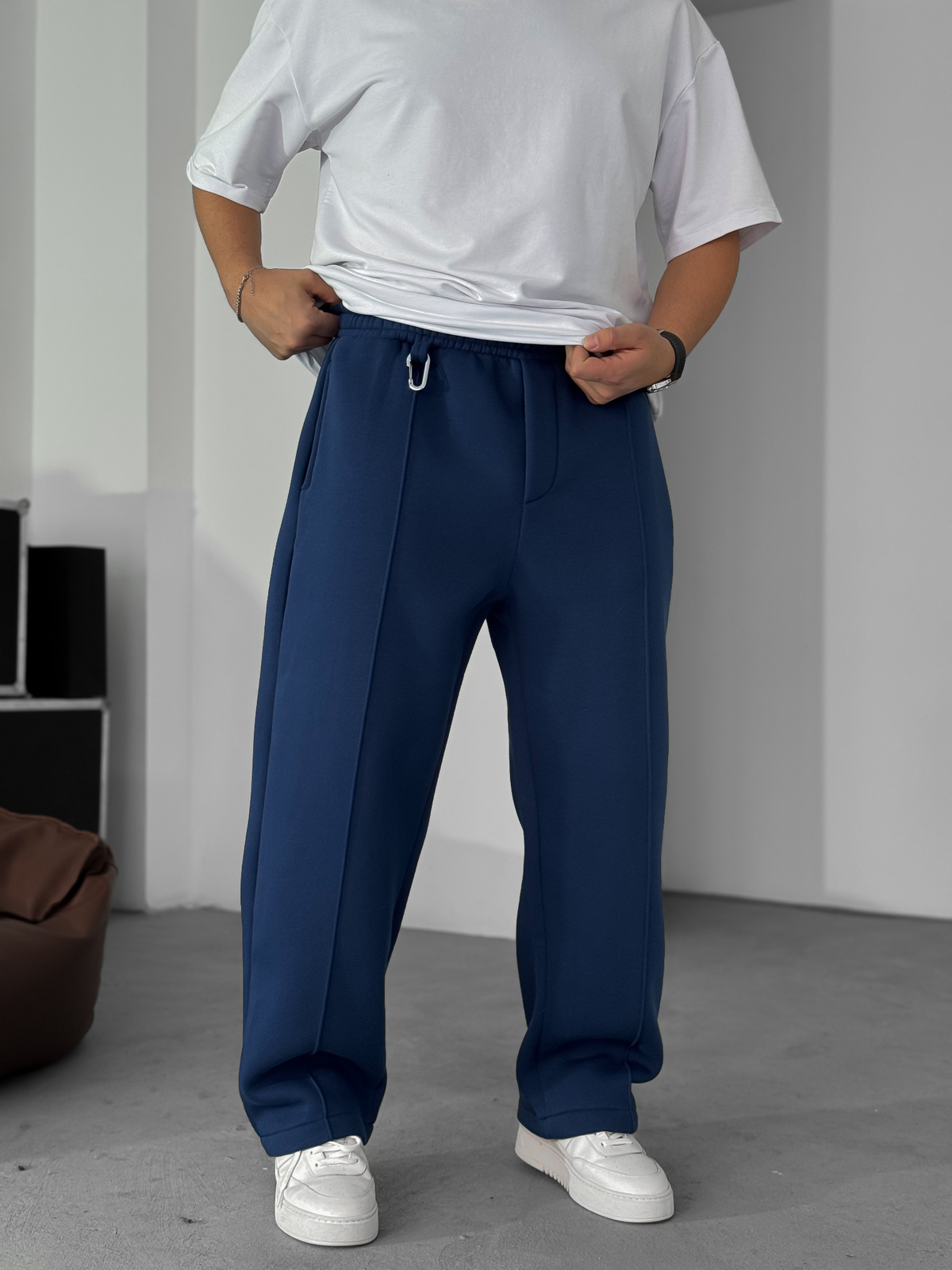 Lacivert Dikişli Şardonlu Eşofman BRY-100-06