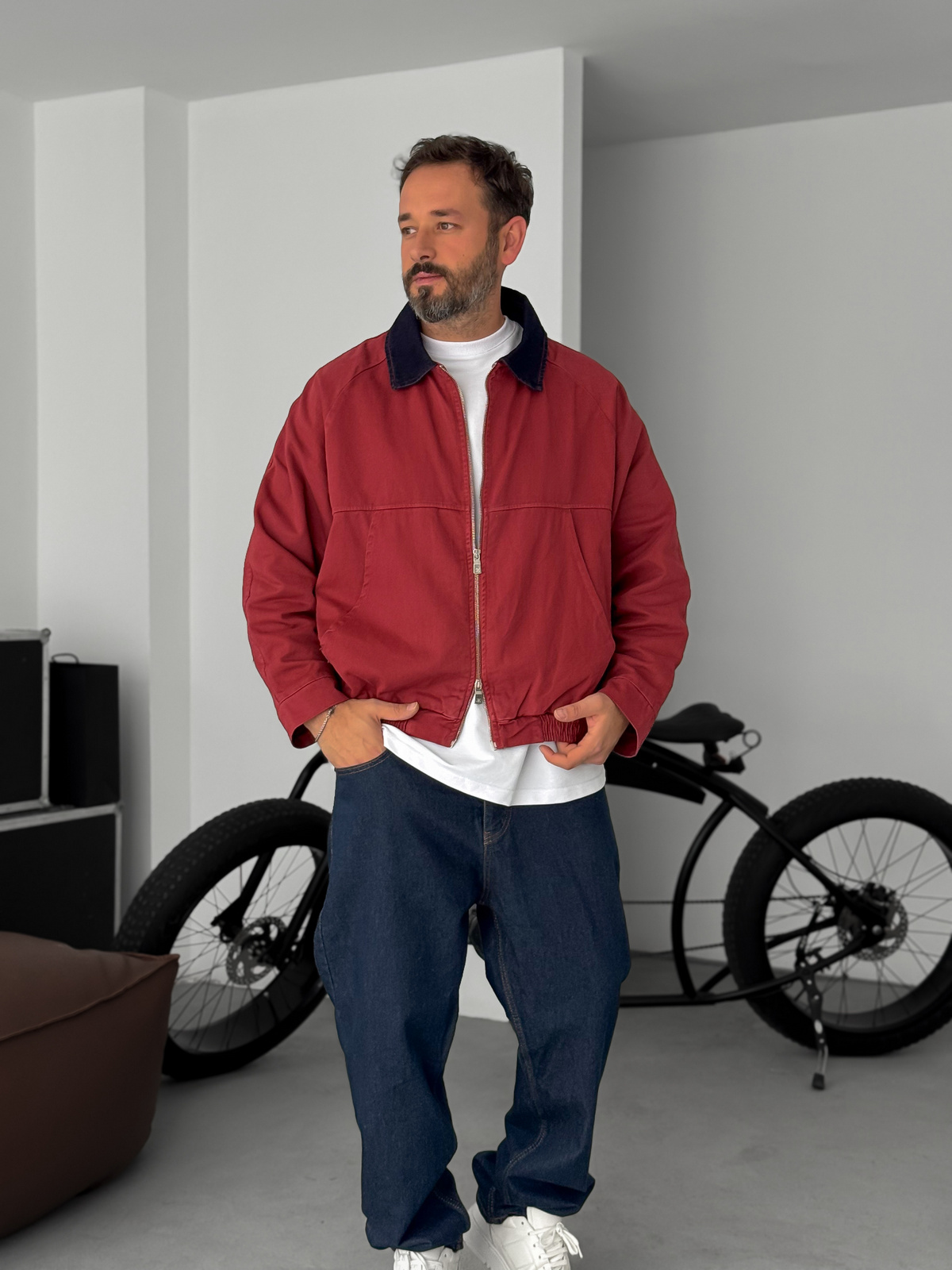 Bordo Kot Yaka Ceket JJ-140