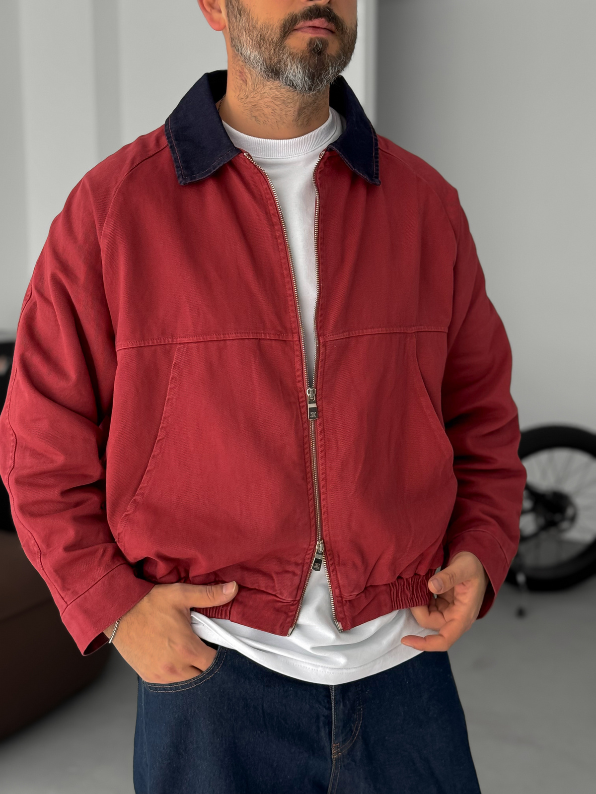 Bordo Kot Yaka Ceket JJ-140