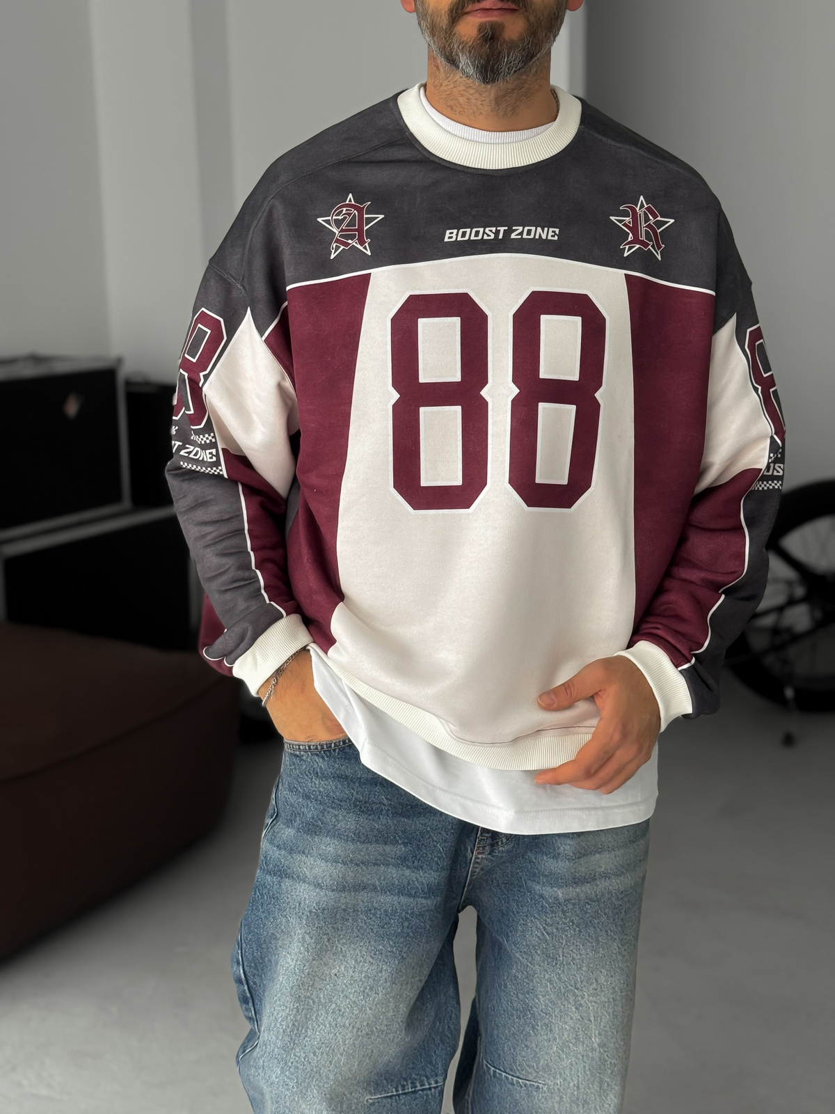 STD 88 Dijital Baskılı Sweatshirt JJ-161
