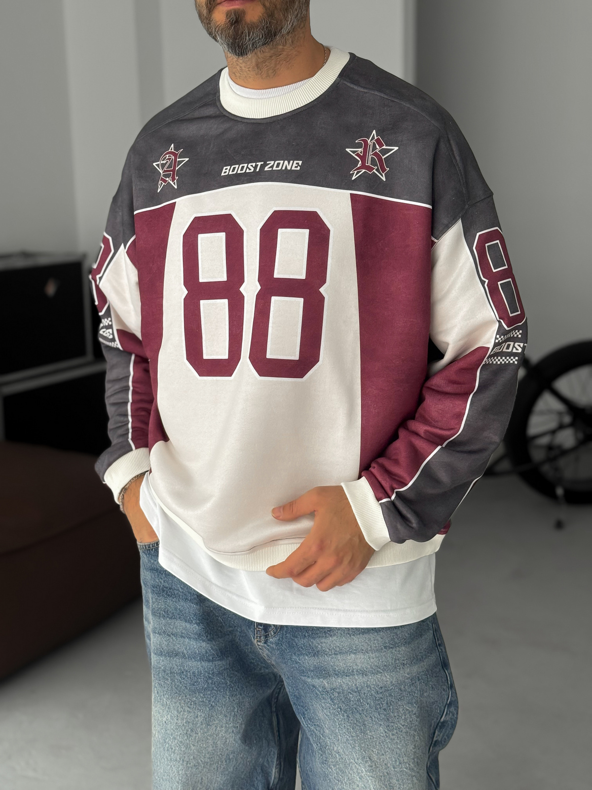 STD 88 Dijital Baskılı Sweatshirt JJ-161