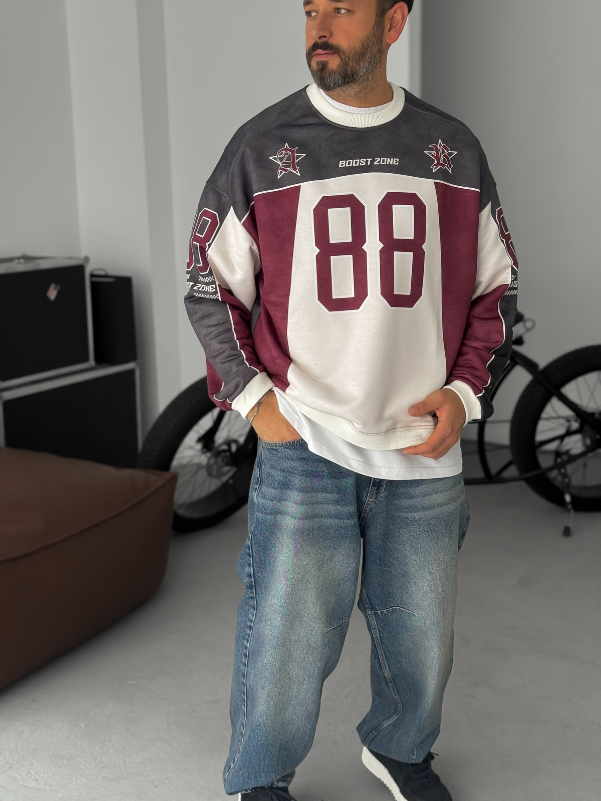 STD 88 Dijital Baskılı Sweatshirt JJ-161
