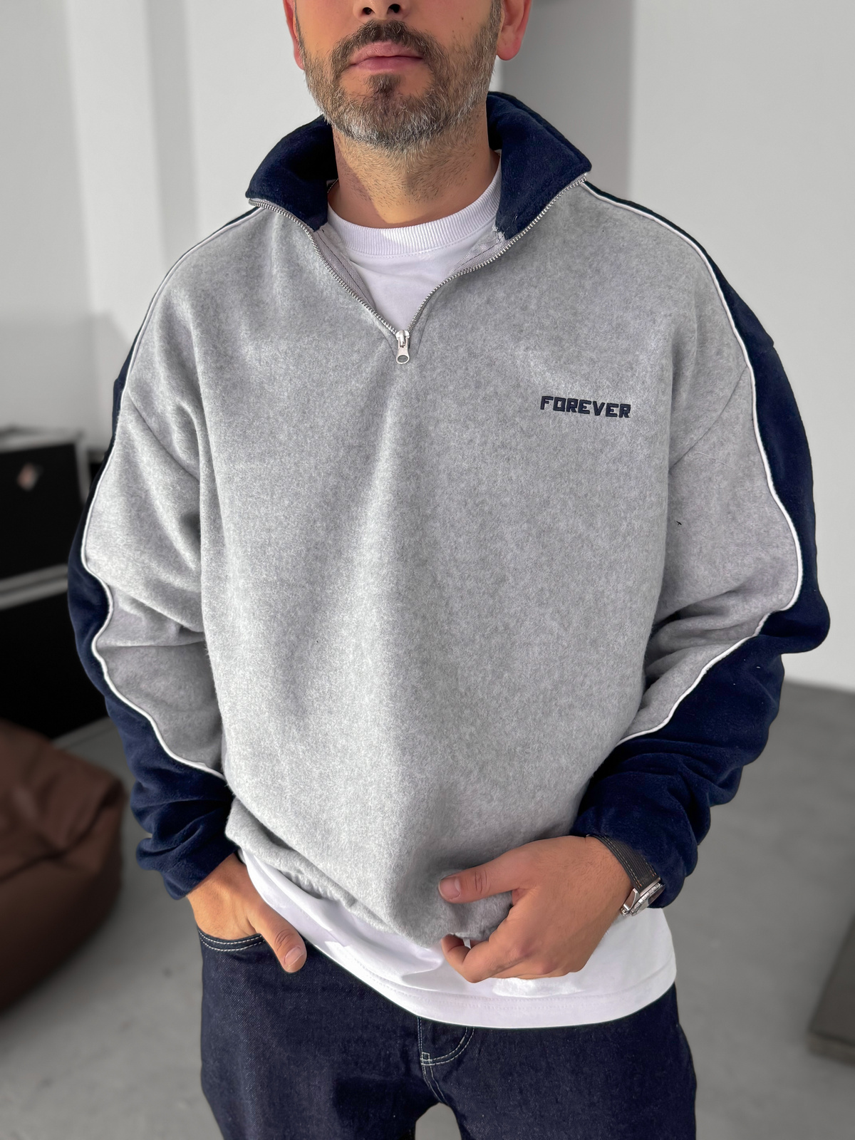 Gri Polar Forever Sweatshirt PM-0027