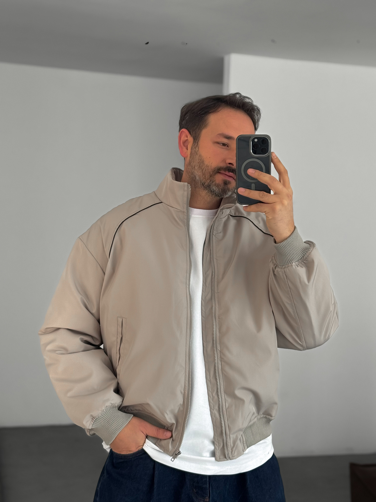 Taş Biyeli Bomber Mont LNS-50685
