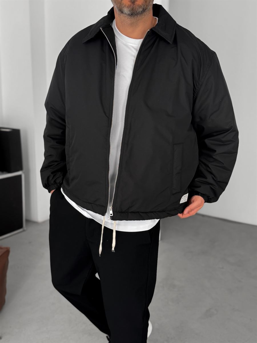 Siyah Oversize Mevsimlik Mont LNS-50684
