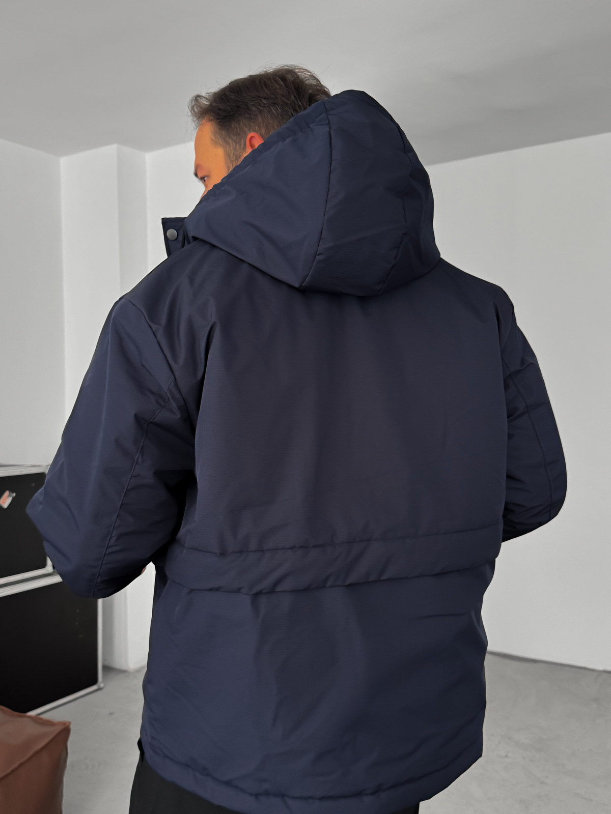 Lacivert Kapüşonlu Şişme Mont LNS-50564
