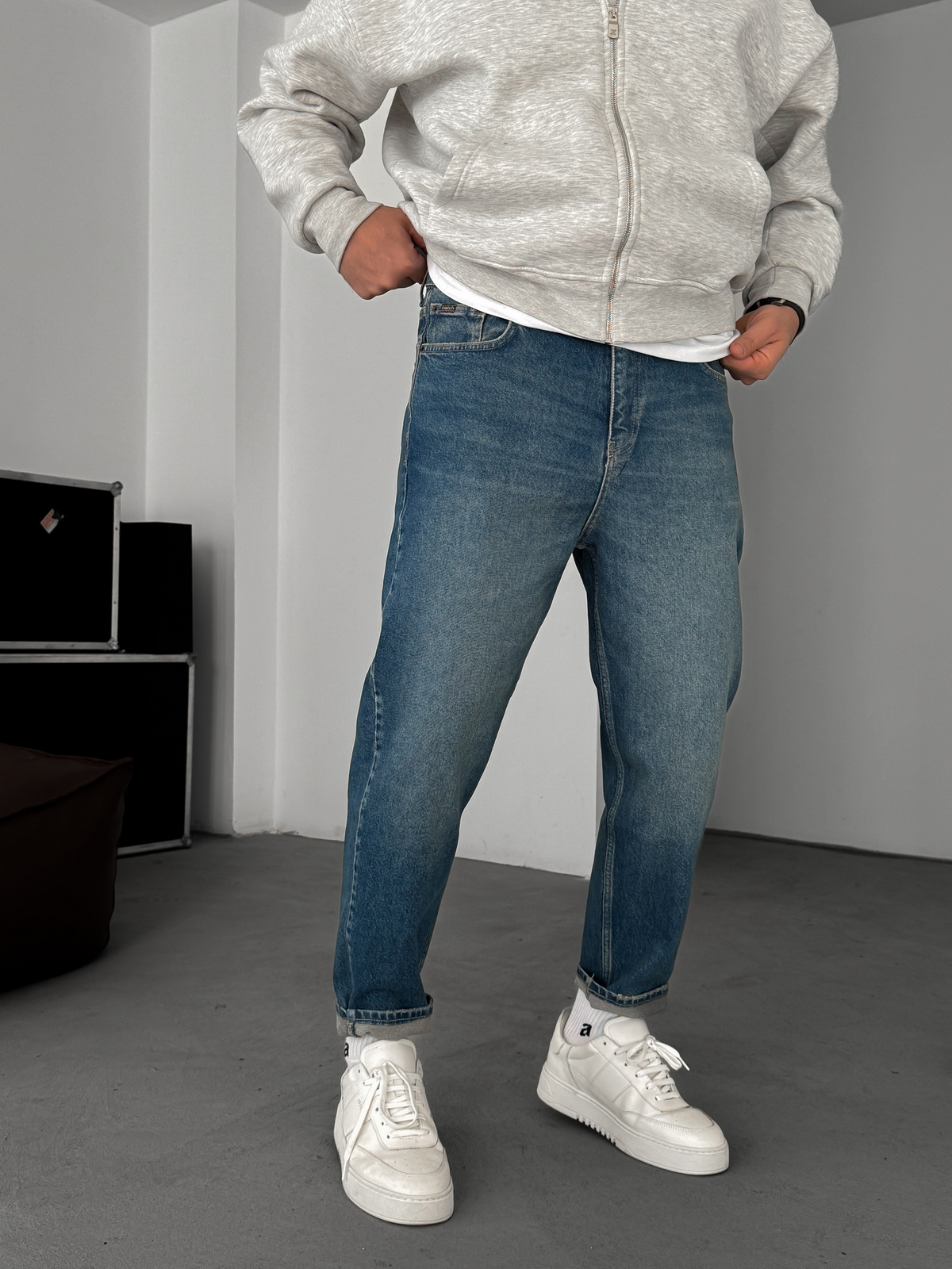 Mavi Yıkamalı Boyfriend C-6466