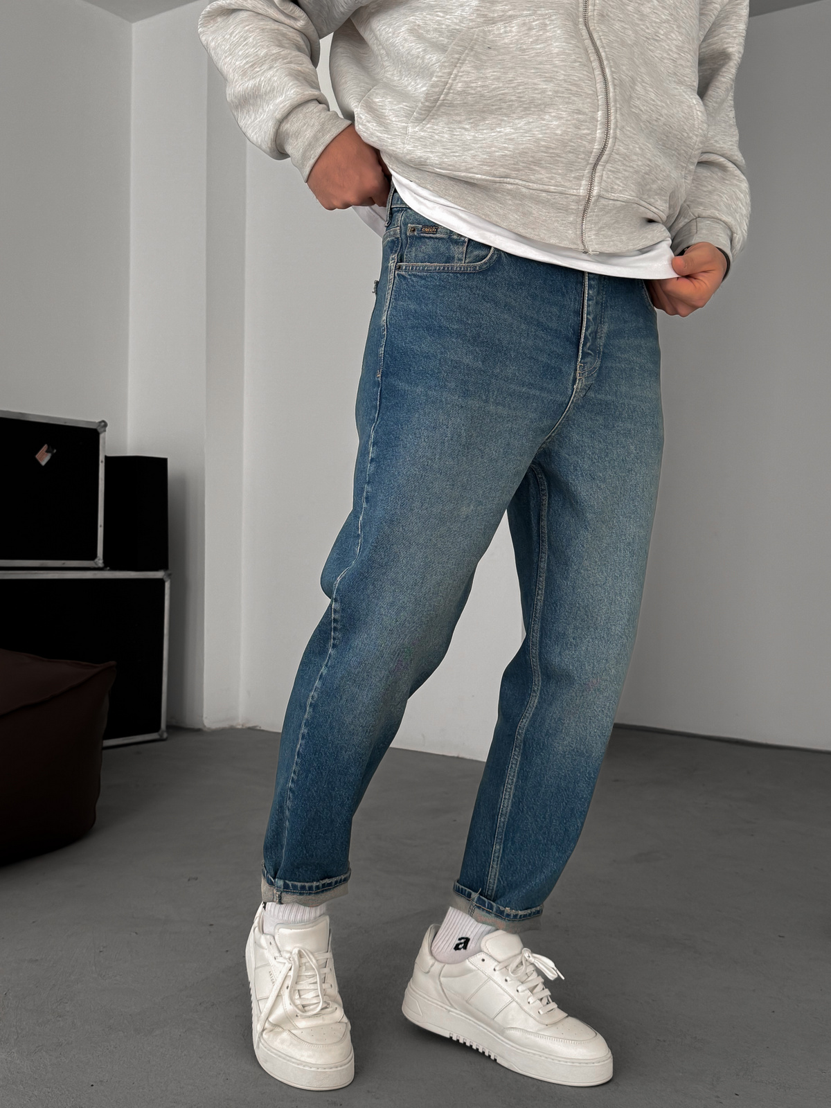 Mavi Yıkamalı Boyfriend C-6466