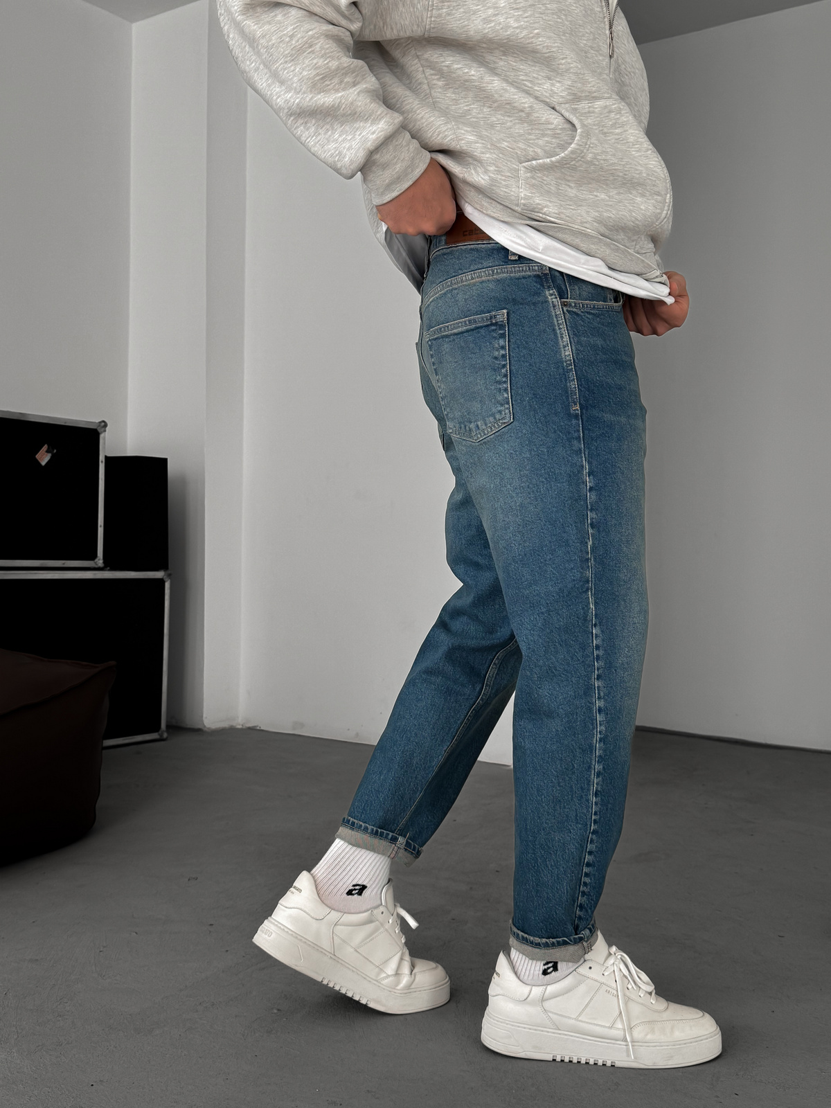 Mavi Yıkamalı Boyfriend C-6466
