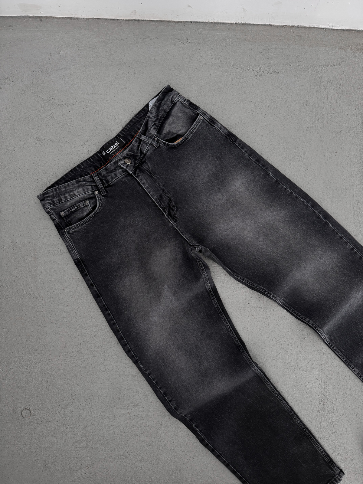 Antrasit Taşlamalı Baggy Jean C-6463