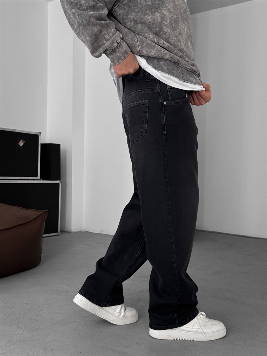 Siyah Baggy Jean C-6573