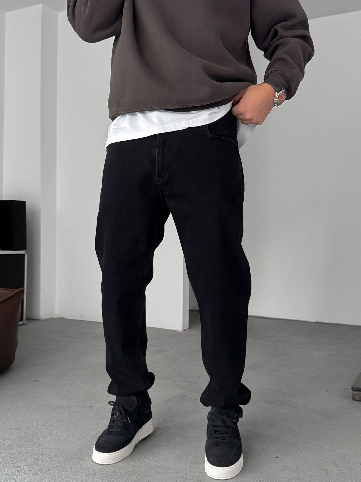 Siyah Regular Fit Jean C-6593