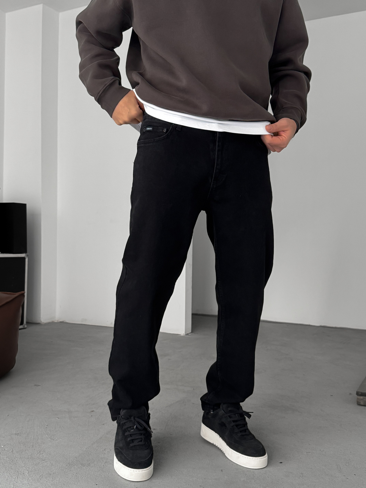 Siyah Regular Fit Jean C-6593