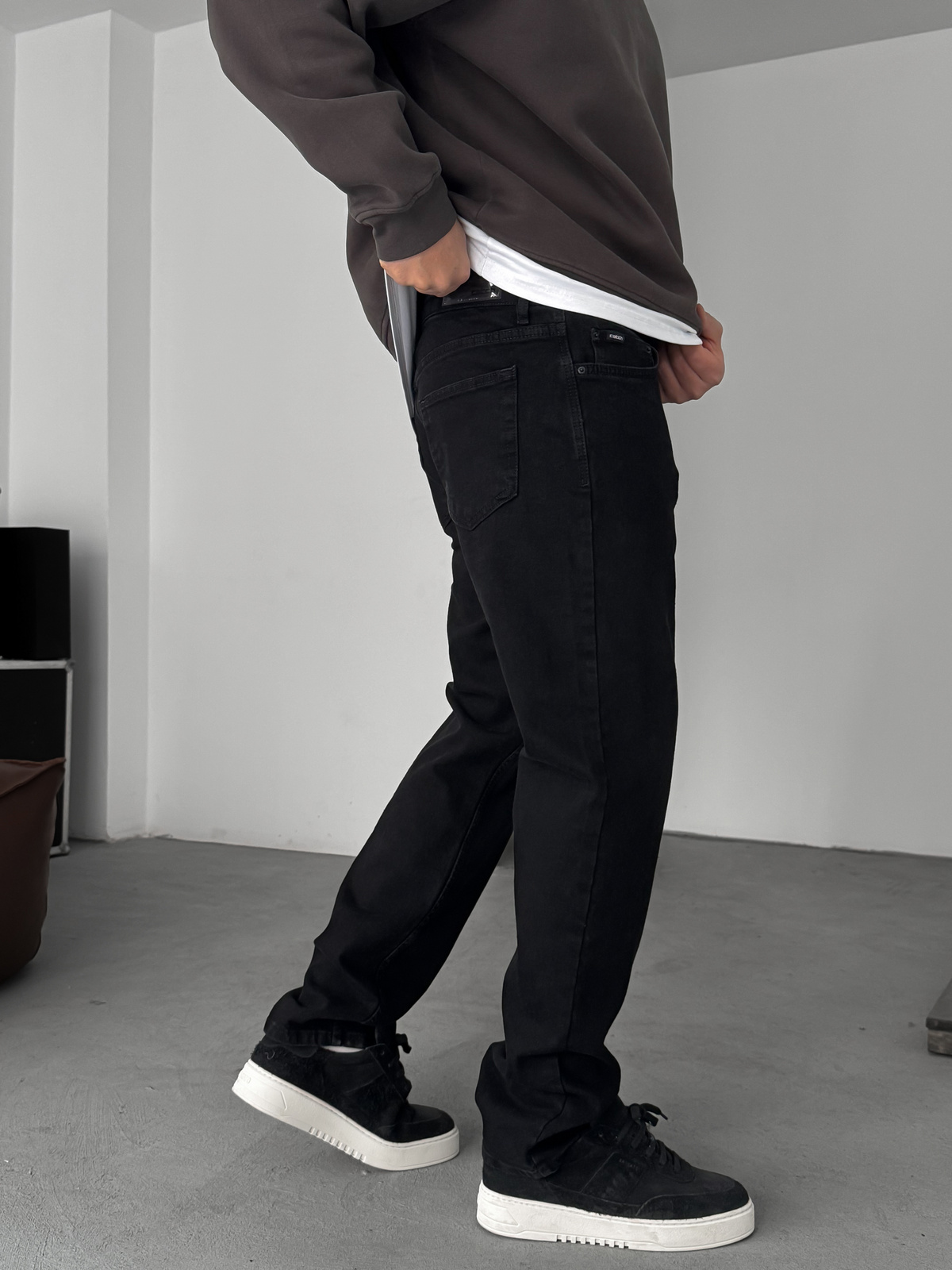 Siyah Regular Fit Jean C-6593