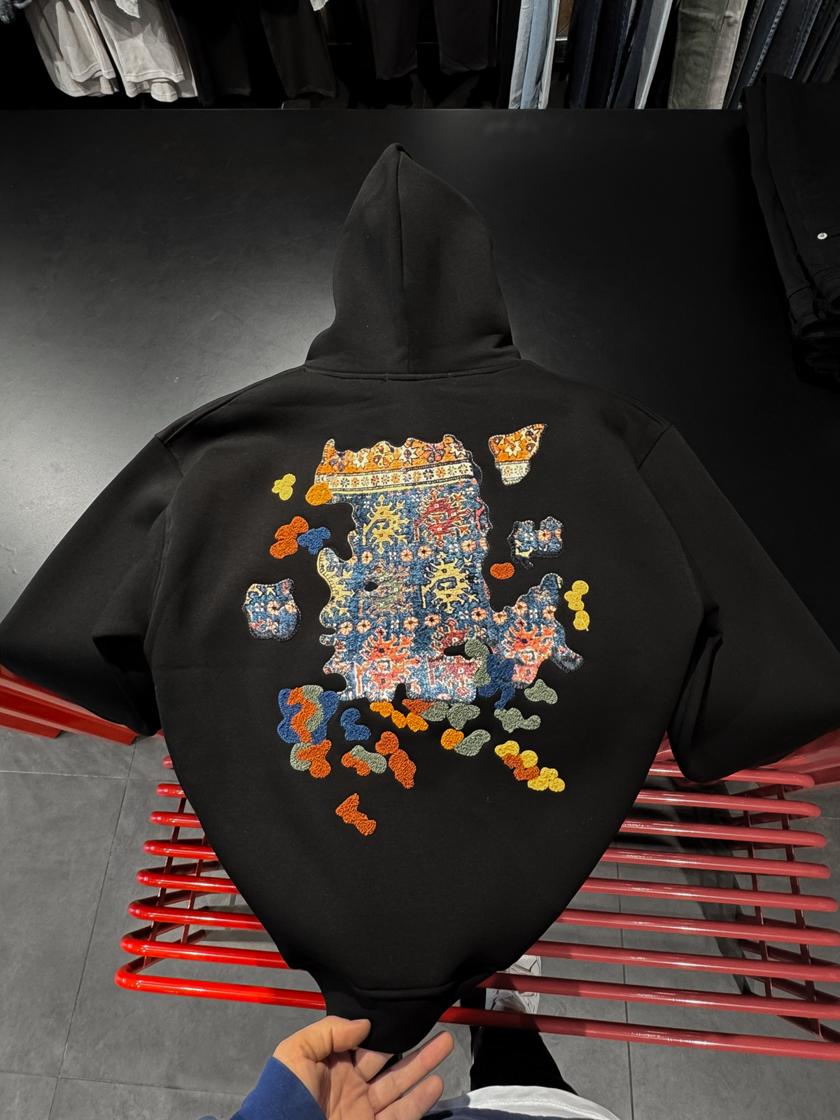 Siyah Authentic Nakışlı Sweatshirt SW-4960