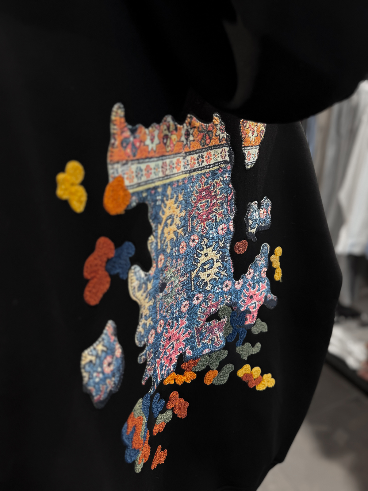 Siyah Authentic Nakışlı Sweatshirt SW-4960