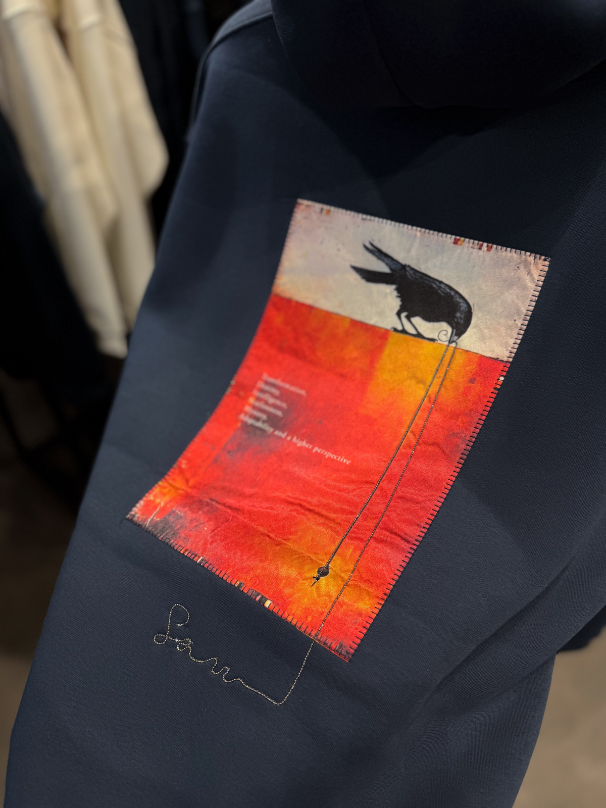 Lacivert Karga Patcli Sweatshirt SW-4976