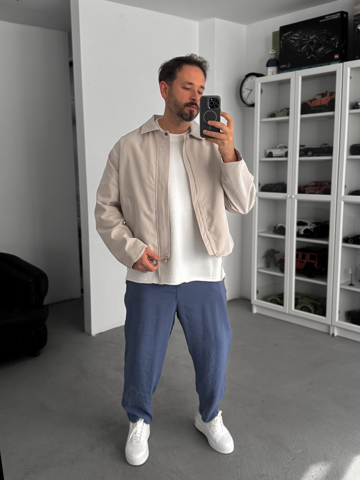 Bej Boxy Fit Oversize Ceket TW-7001