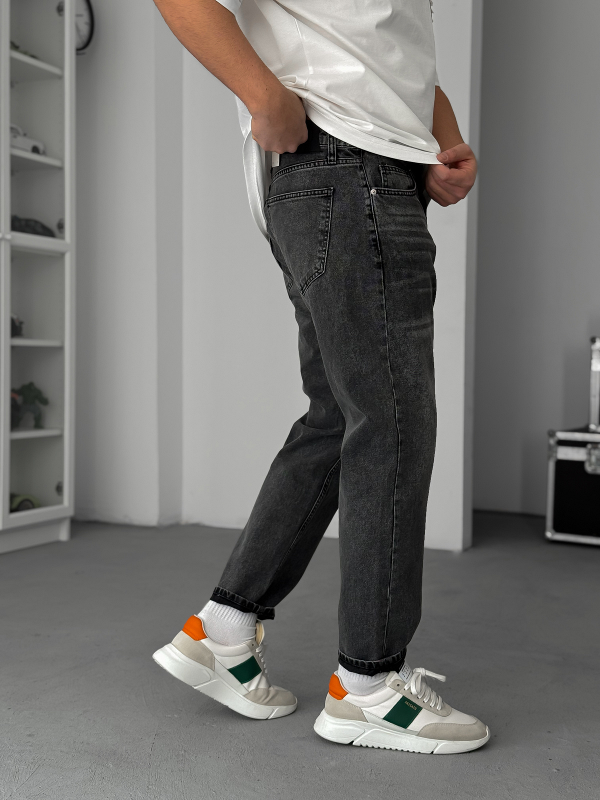 Antrasit Efektli Boyfriend Jean GJ-17045/17082