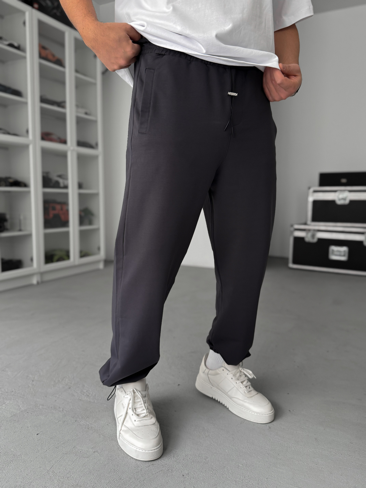 Füme Stoper Paça Baggy Eşofman JJ-711
