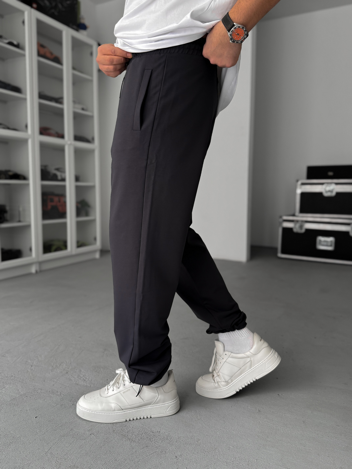 Füme Stoper Paça Baggy Eşofman JJ-711