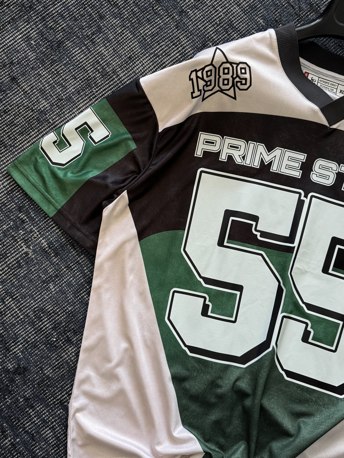Yeşil Prime State Baskılı Oversize Forma JJ-194