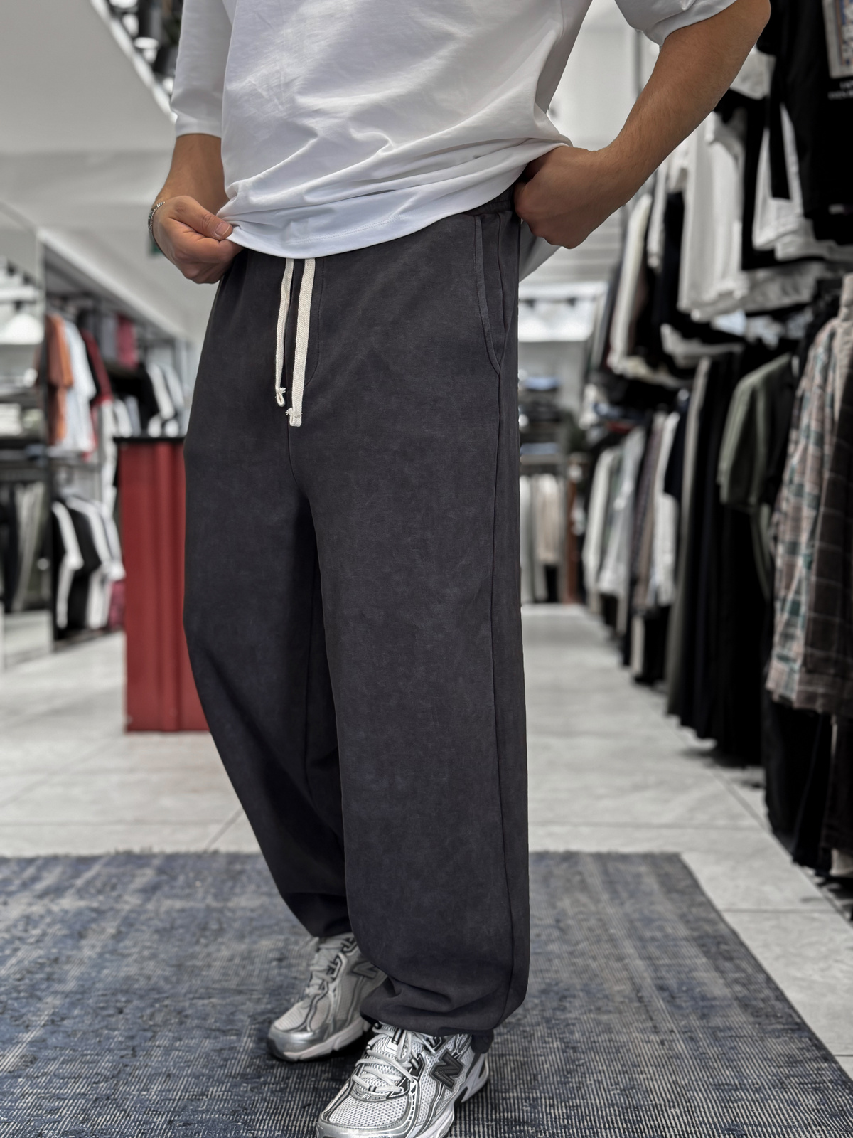 Kahve Basic Yıkamalı Boru Paça Eşofman ES-80-30