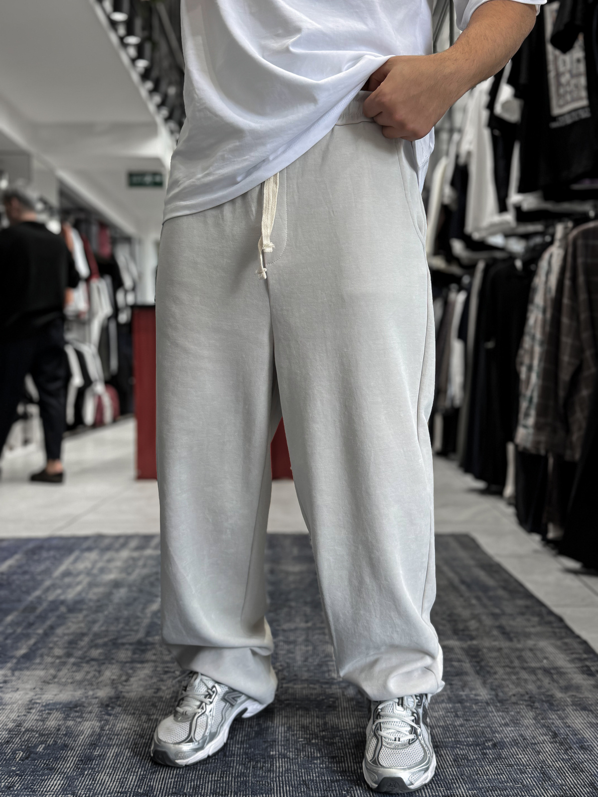 Taş Basic Yıkamalı Boru Paça Eşofman ES-80-30