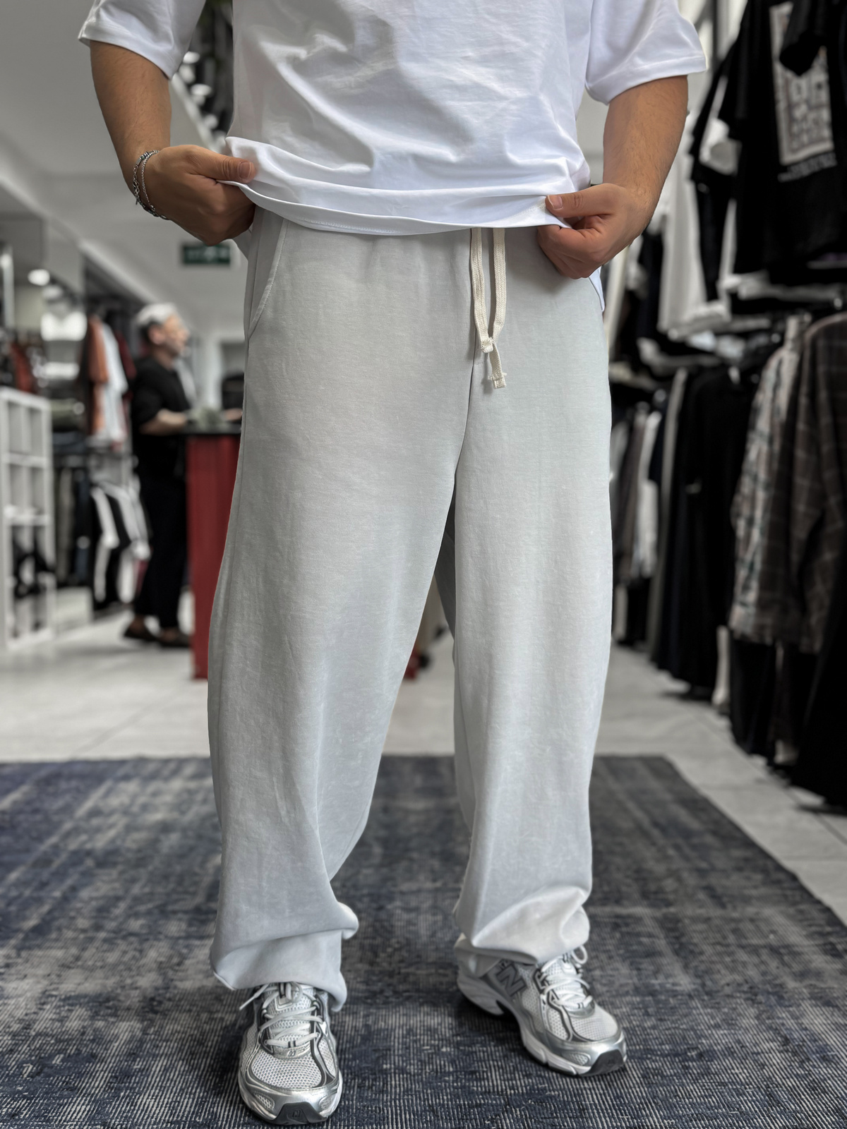 Taş Basic Yıkamalı Boru Paça Eşofman ES-80-30