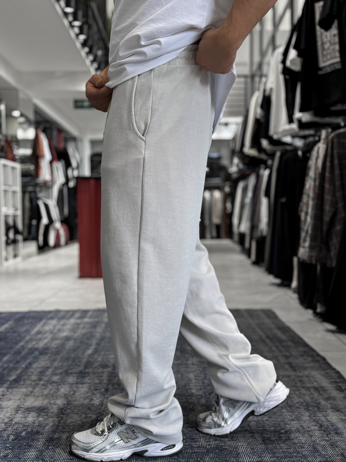 Taş Basic Yıkamalı Boru Paça Eşofman ES-80-30
