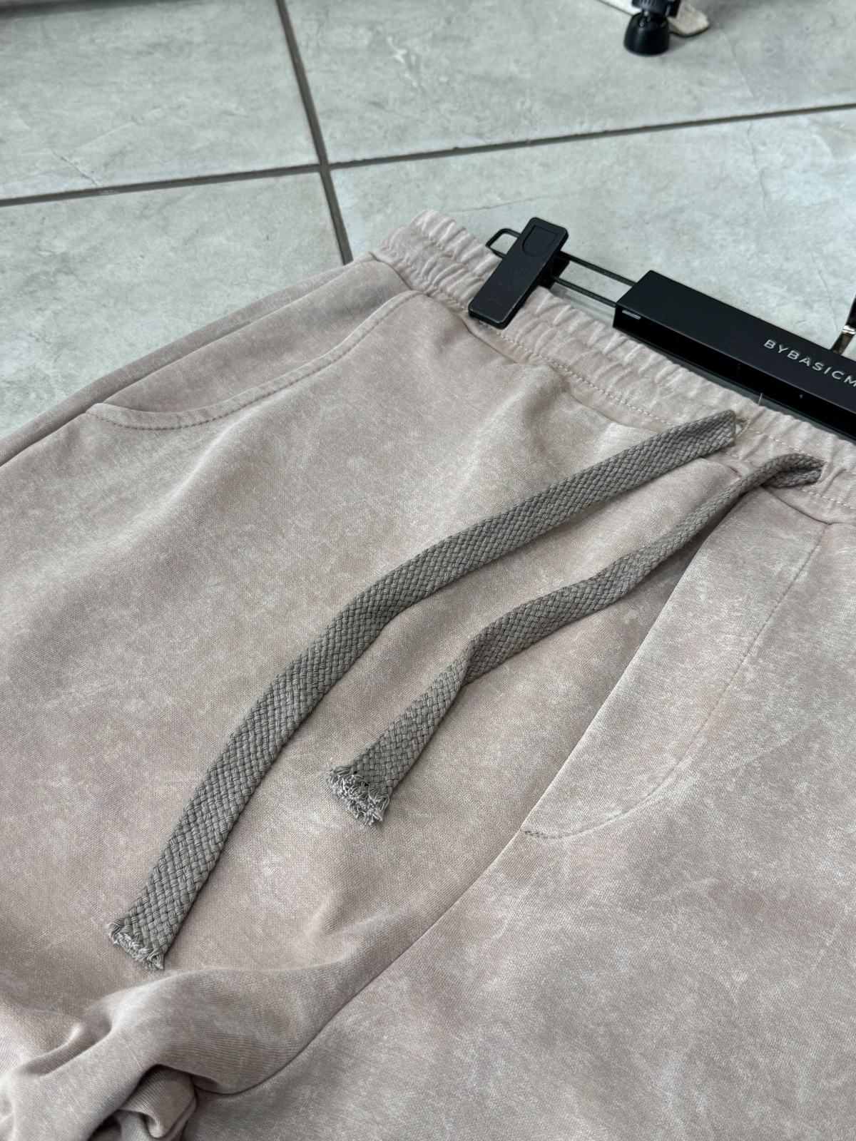 Bej Yıkamalı Basic Şort ES-80-48