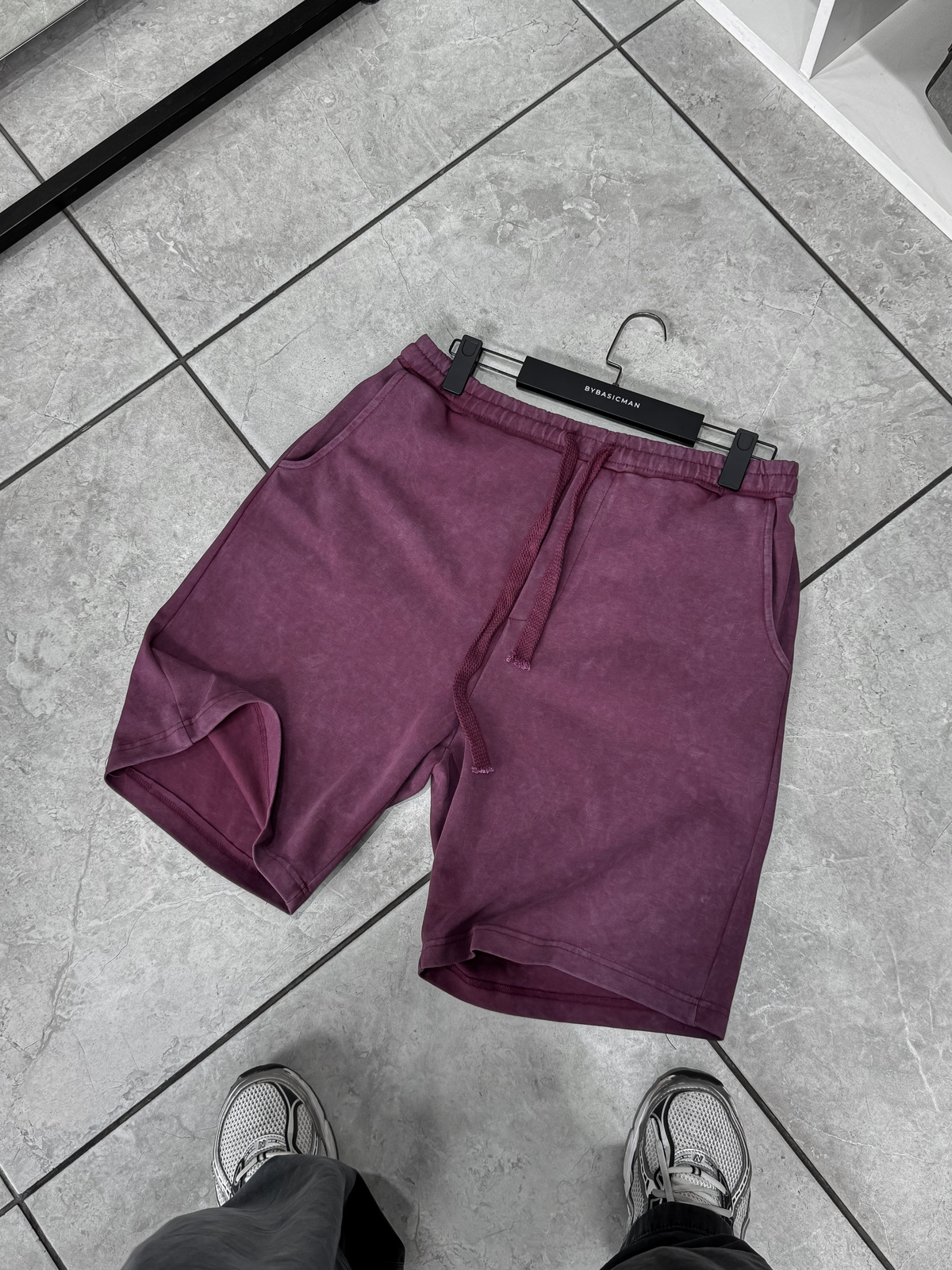 Bordo Yıkamalı Basic Şort ES-80-48