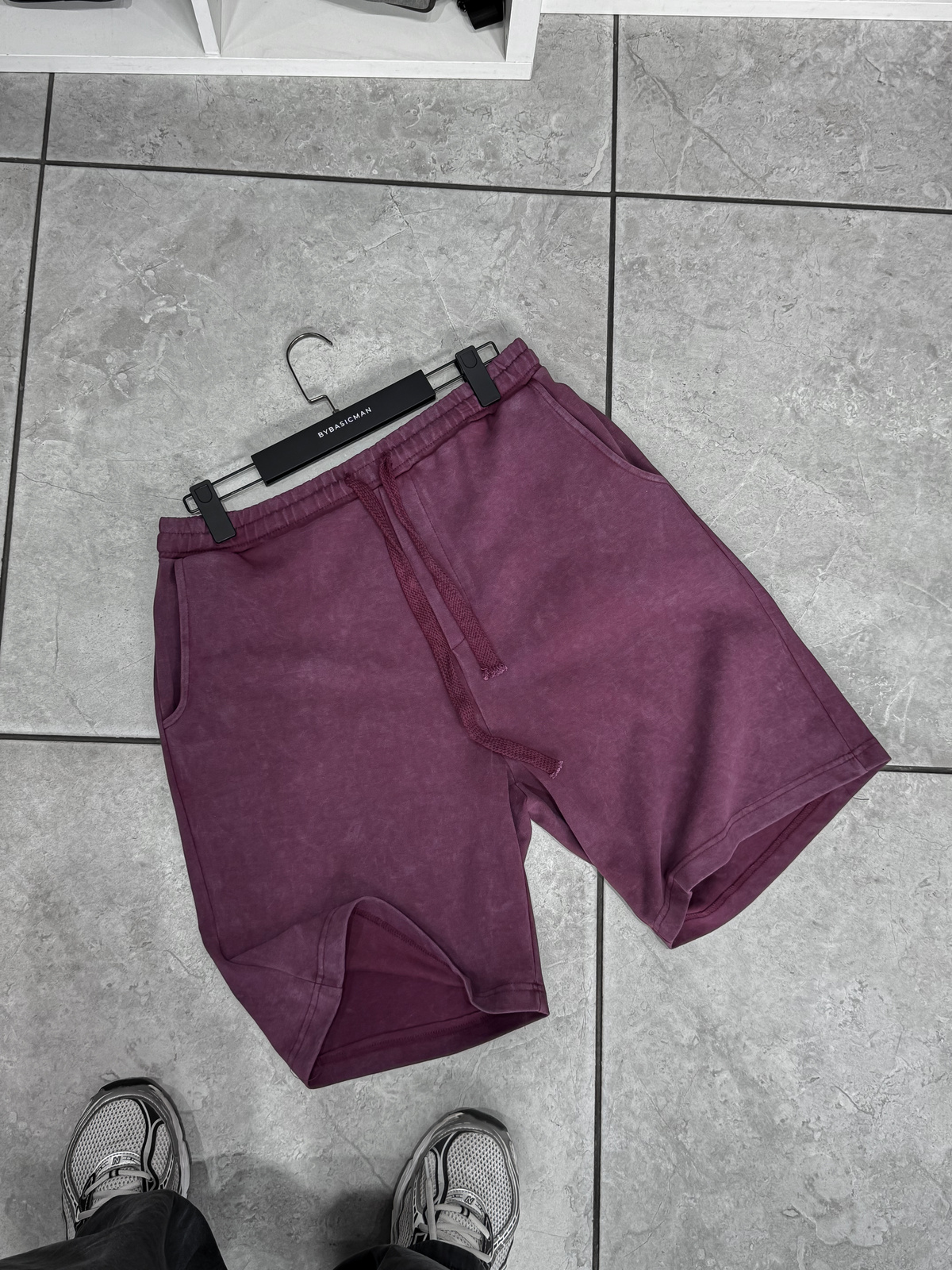 Bordo Yıkamalı Basic Şort ES-80-48