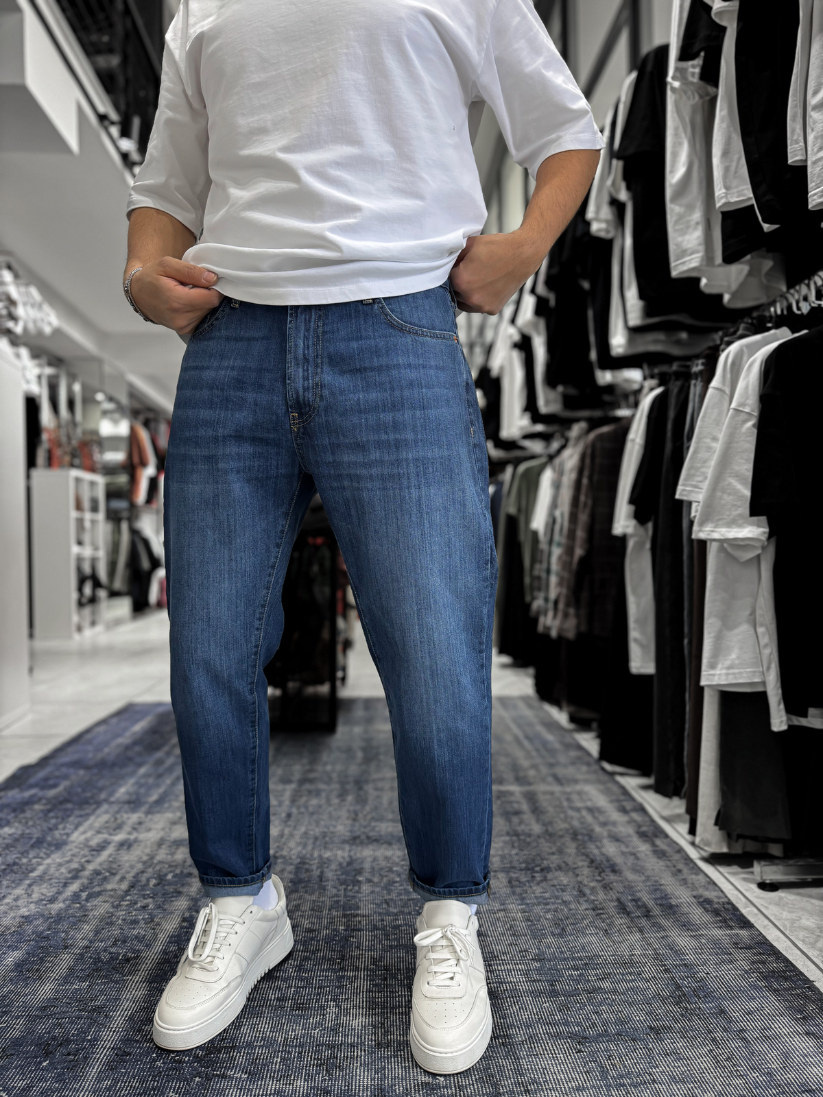 Mavi Kırçıllı Boyfriend Jean GJ-17029/17046