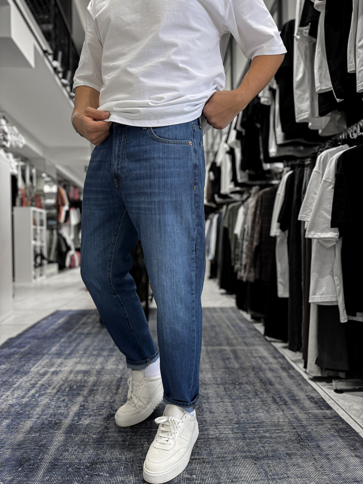 Mavi Kırçıllı Boyfriend Jean GJ-17029/17046