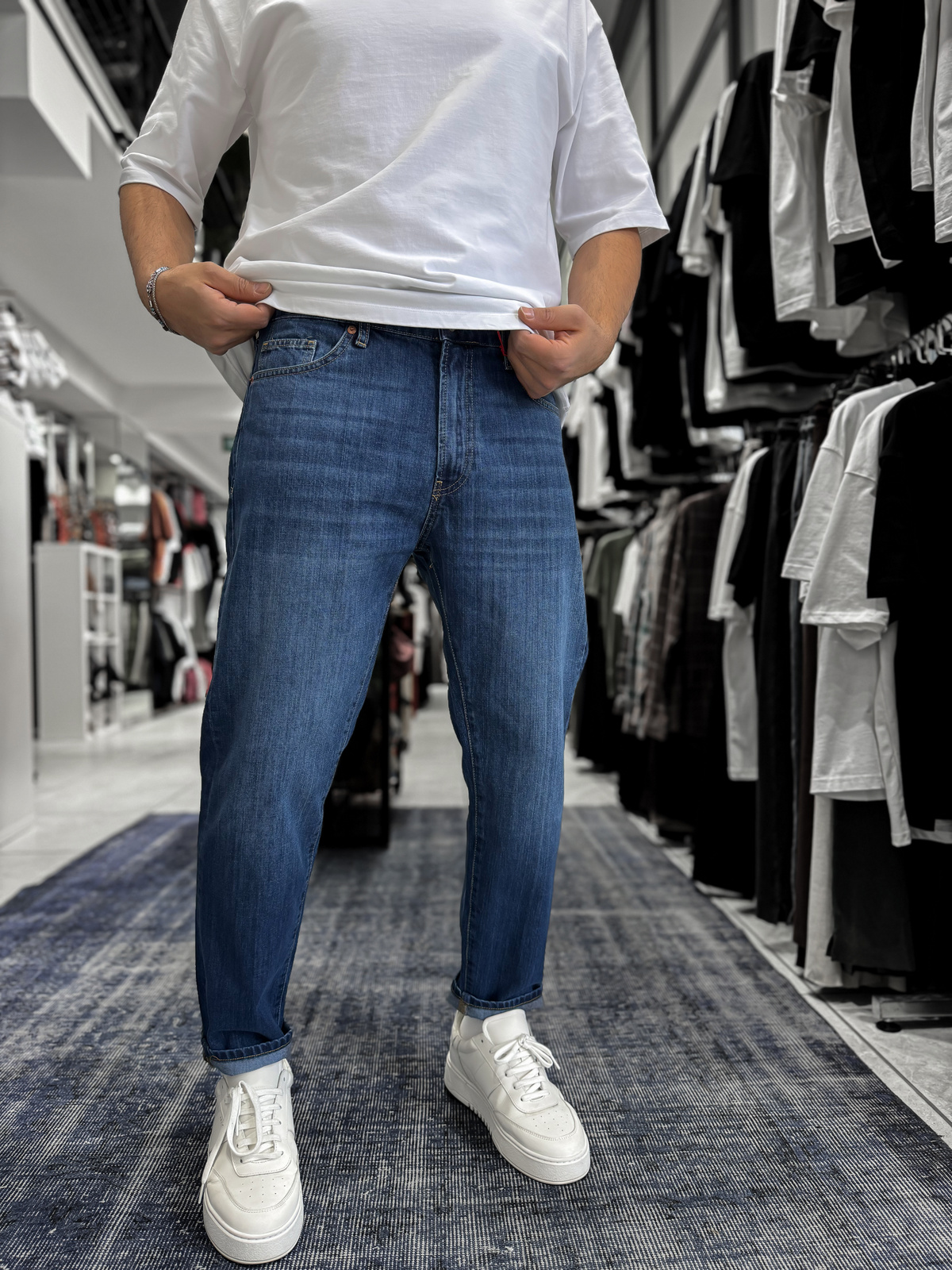 Mavi Kırçıllı Boyfriend Jean GJ-17029/17046