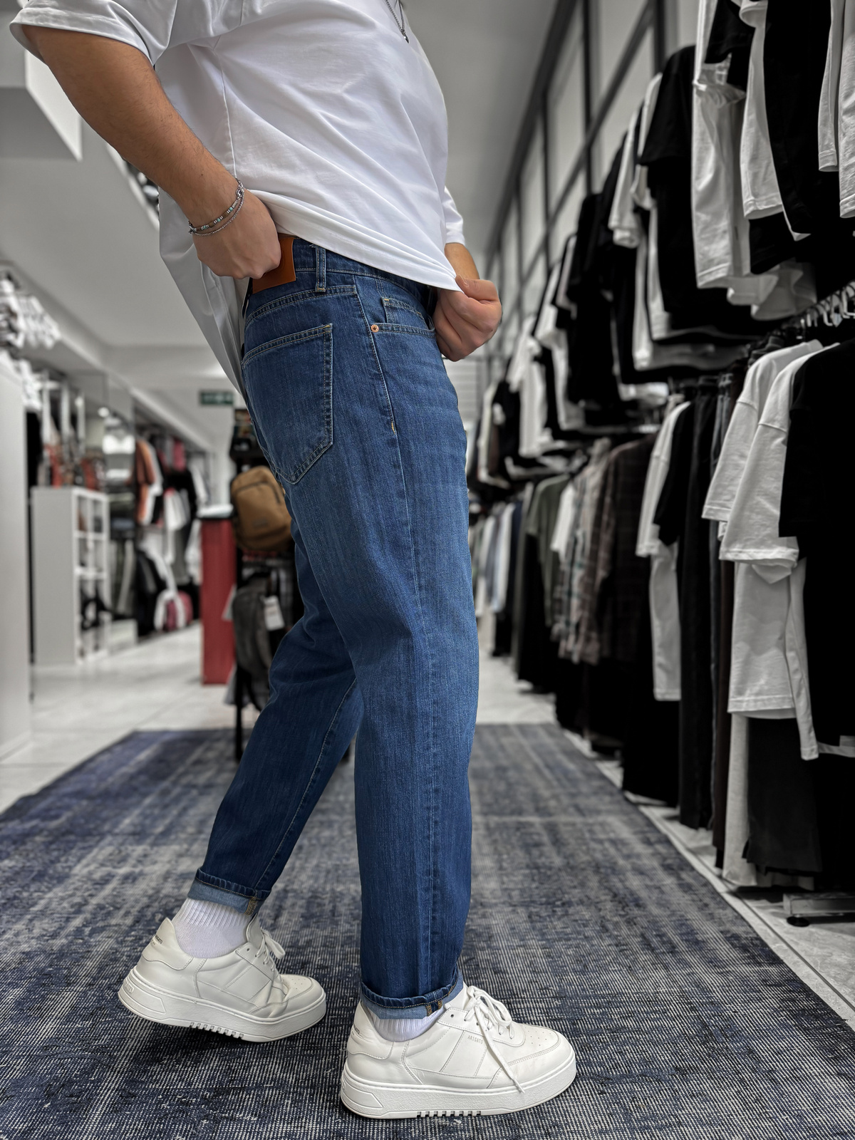 Mavi Kırçıllı Boyfriend Jean GJ-17029/17046