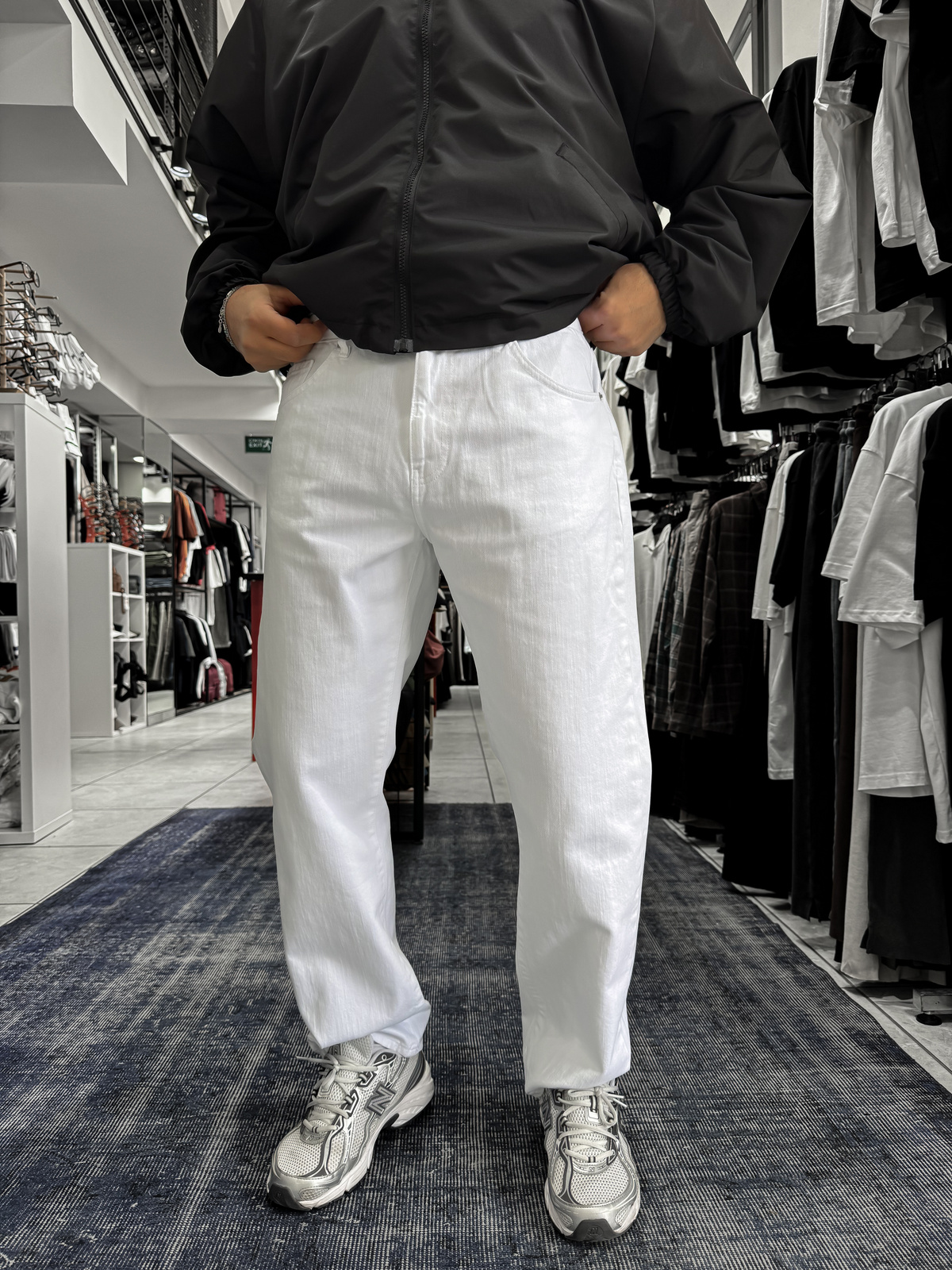 Beyaz Basic Baggy Jean GJ-17156