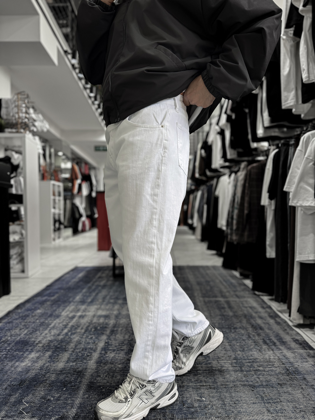 Beyaz Basic Baggy Jean GJ-17156