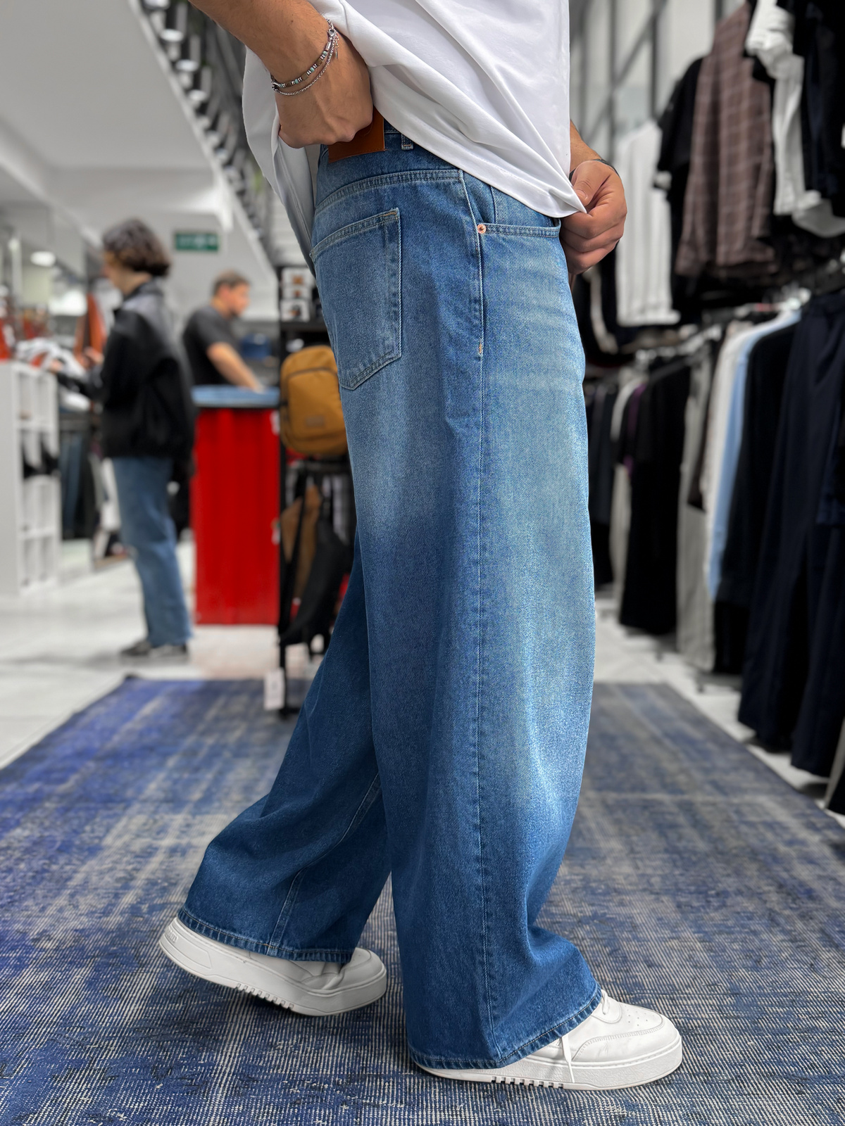 Mavi Yıkamalı Ekstra Baggy Jean GJ-17170/17178
