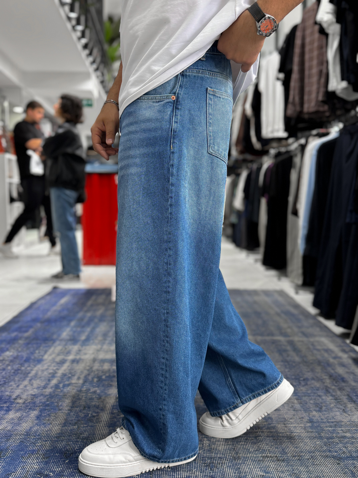 Mavi Yıkamalı Ekstra Baggy Jean GJ-17170/17178