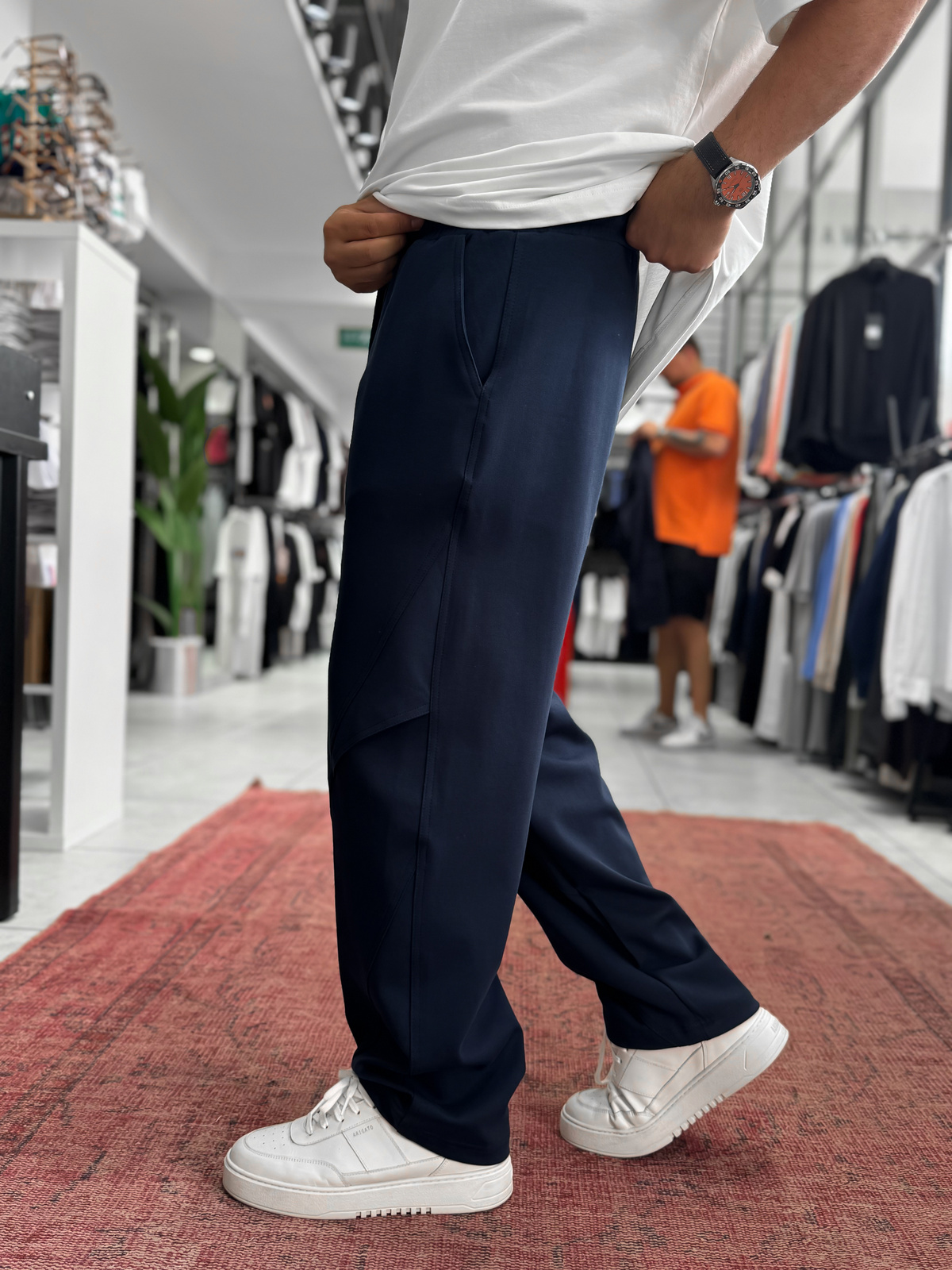 Lacivert Diz Detaylı Baggy Eşofman BLA-738