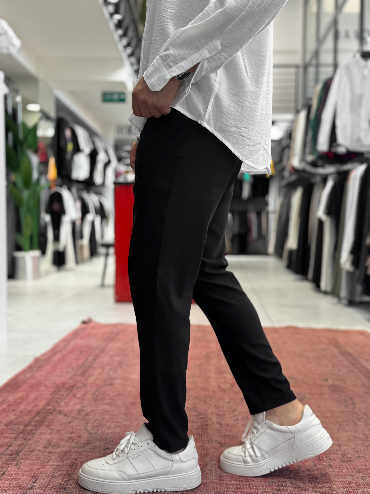 Siyah Likralı Regular Pantolon BY-5058
