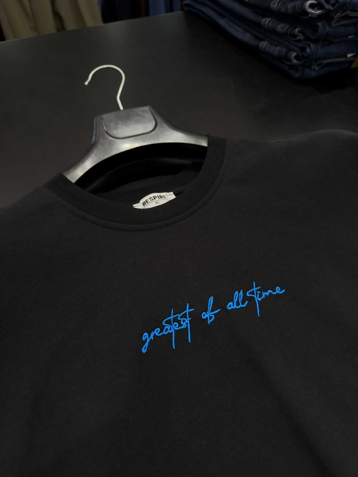 Siyah Goats Sırt Baskılı Oversize T-Shirt RES-1126