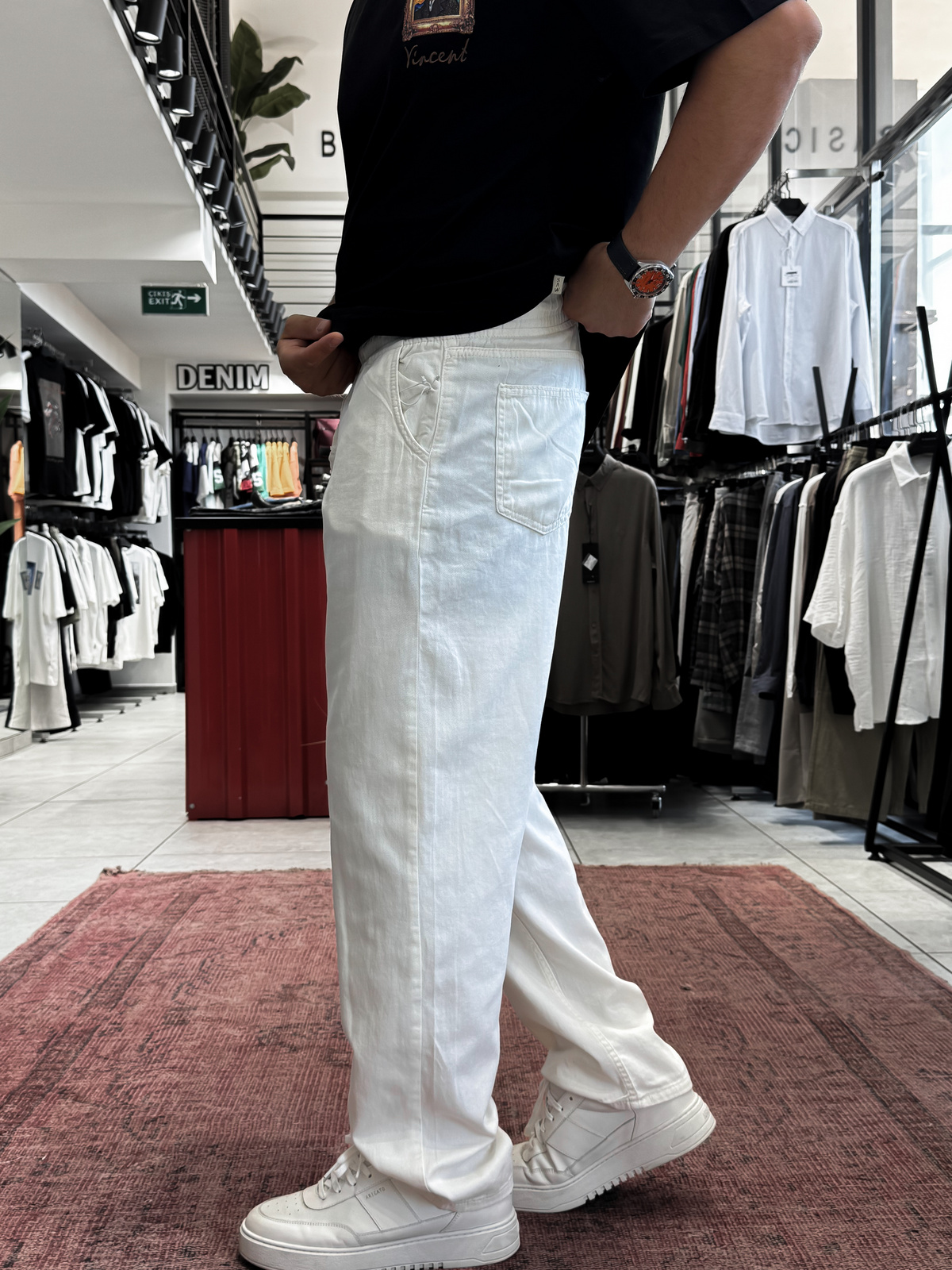 Ekru İnce Gabardin Pantolon WE-2852